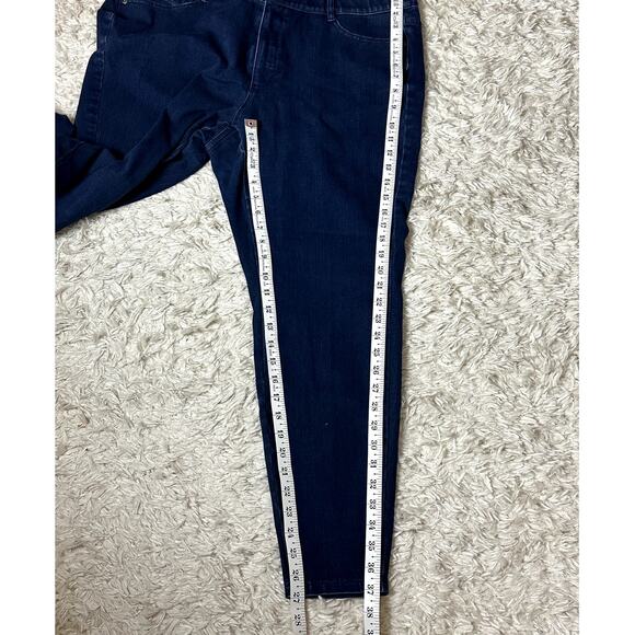 J.Jill Denim Premium-Flex High-Rise Leggings Blue Women's Plus Size 18 Comfort - Picture 4 of 12